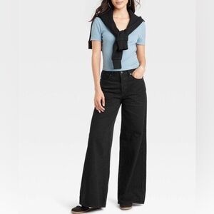 Women's Mid-rise Super Wide Leg Jeans - Universal Thread 14